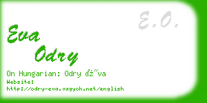 eva odry business card